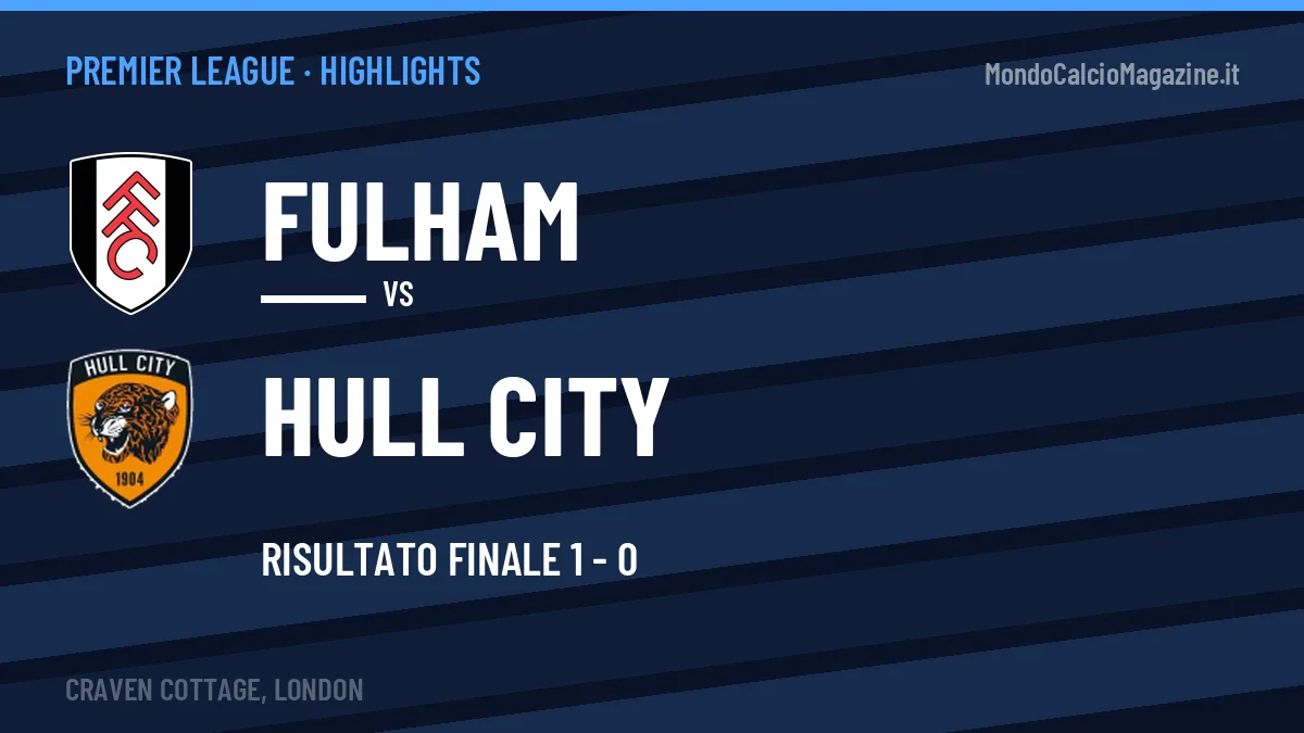 Highlights Premier League: Fulham-Hull City 1-0 in video