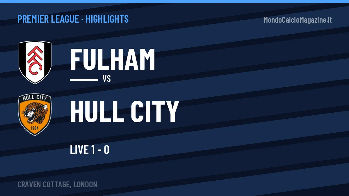 Highlights Premier League: Fulham-Hull City in video