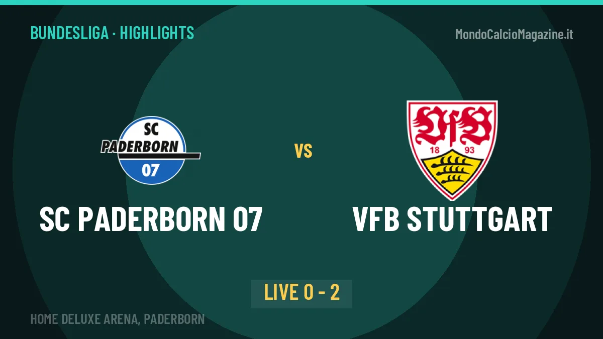 SC Paderborn 07-VfB Stuttgart: il video degli highlights e il tabellino