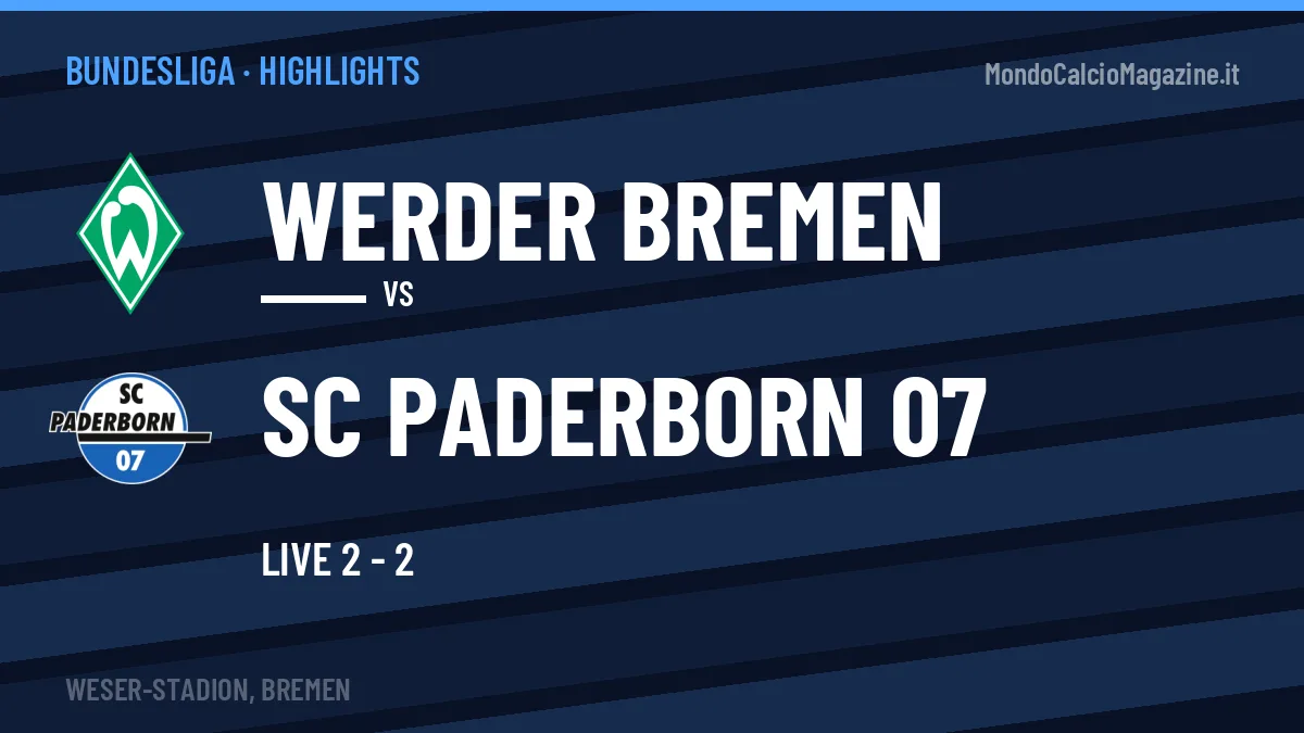 Highlights Bundesliga: Werder Bremen-SC Paderborn 07 in video