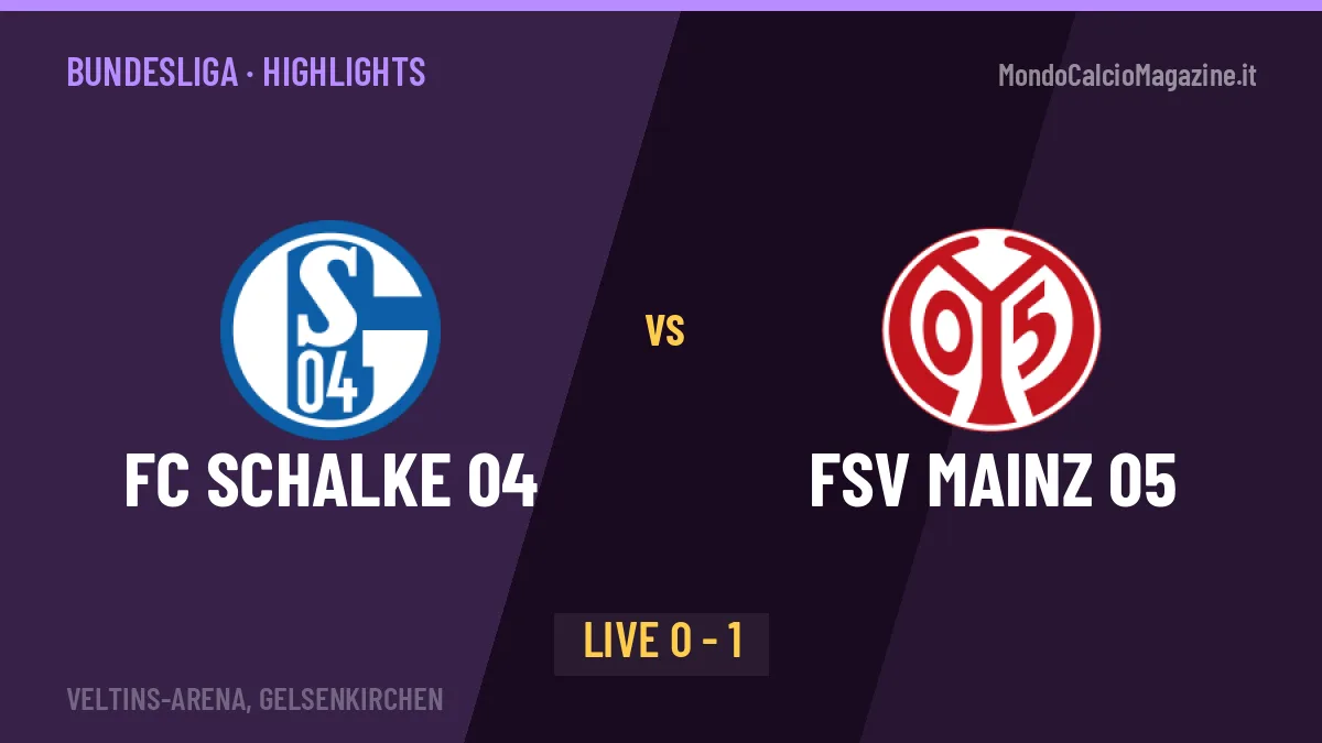 FC Schalke 04-FSV Mainz 05: highlights, video, azioni e gol del match
