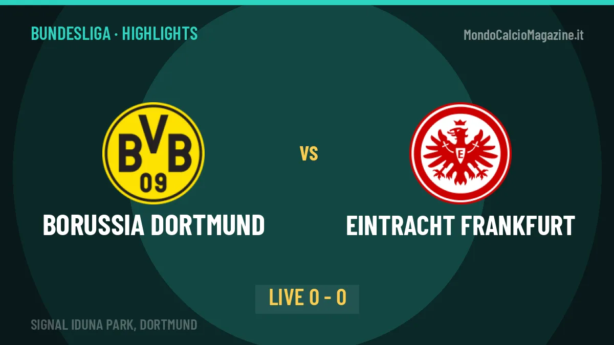 Borussia Dortmund-Eintracht Frankfurt, gli highlights: tutti i gol in video