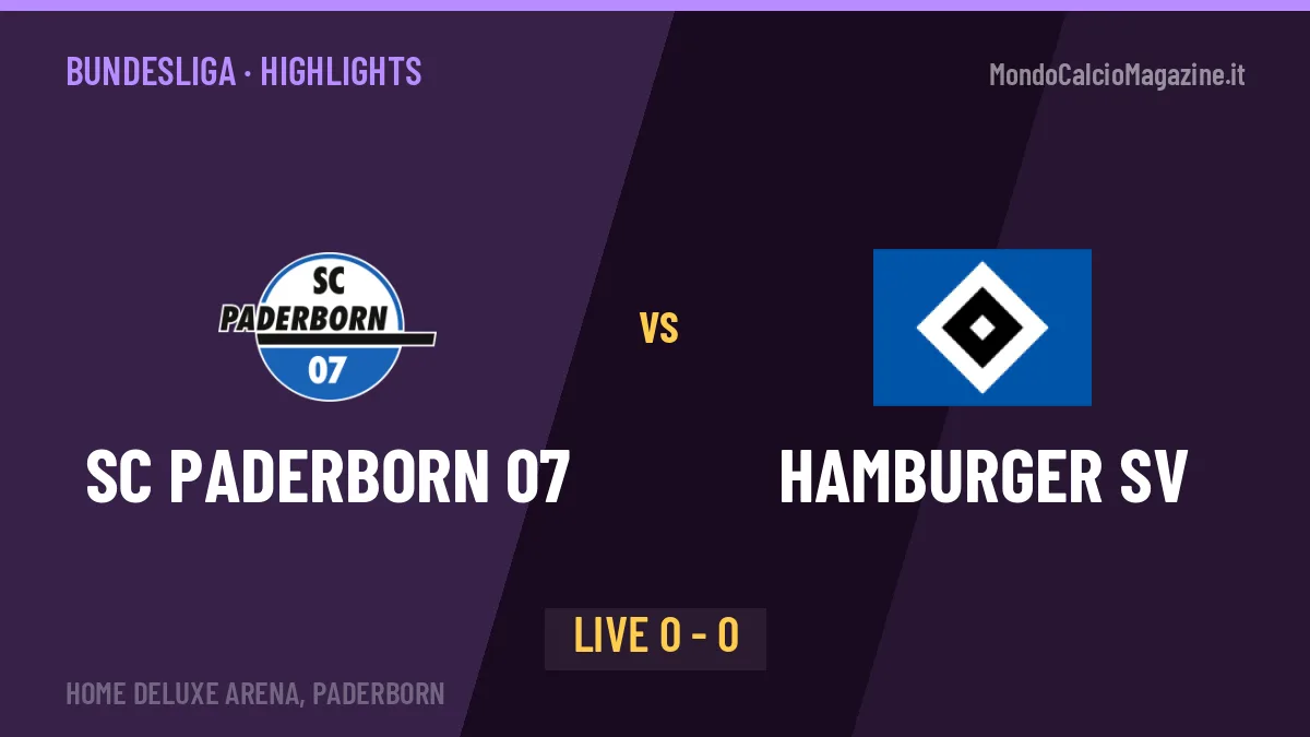 SC Paderborn 07-Hamburger SV, sintesi e gol: gli highlights di Bundesliga