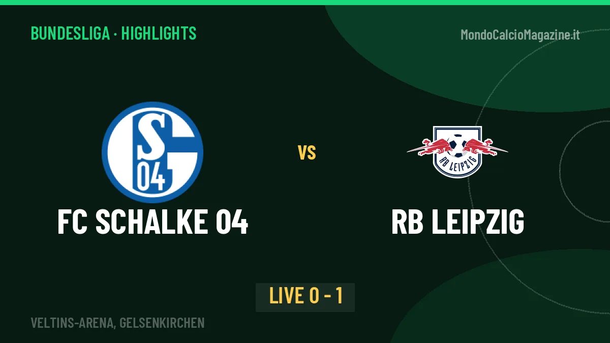FC Schalke 04-RB Leipzig highlights: video, marcatori e statistiche
