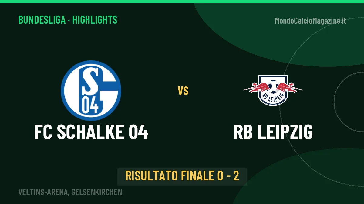 FC Schalke 04-RB Leipzig highlights: video, marcatori e statistiche