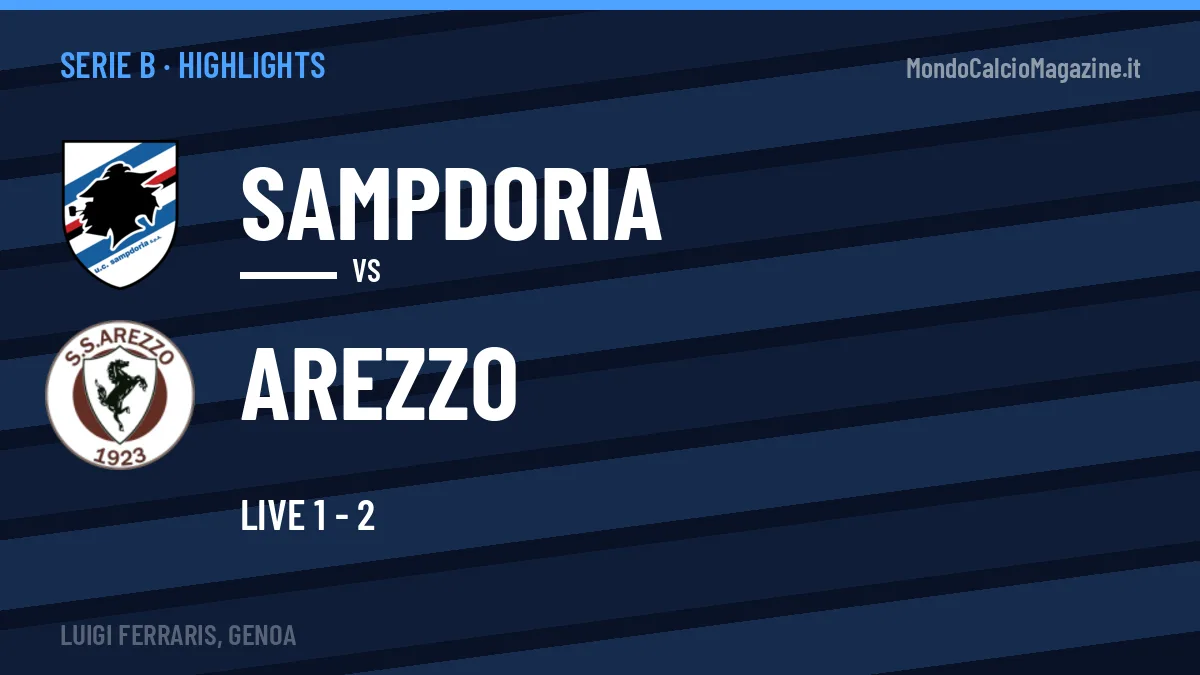 Gol e highlights di Sampdoria-Arezzo: guarda la sintesi