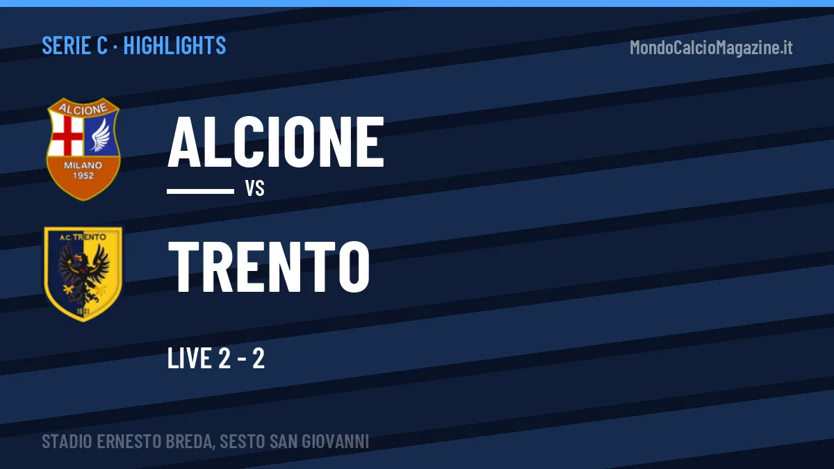 Highlights Alcione-Trento: gol e sintesi della partita