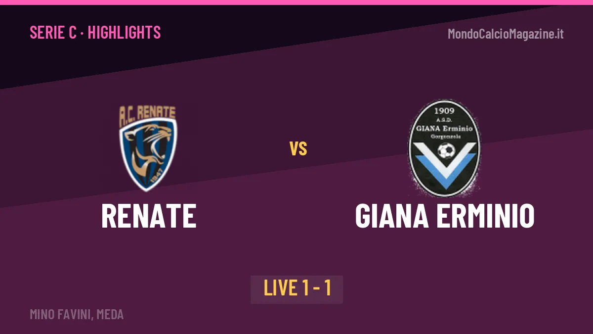 Renate-Giana Erminio highlights: video, marcatori e statistiche