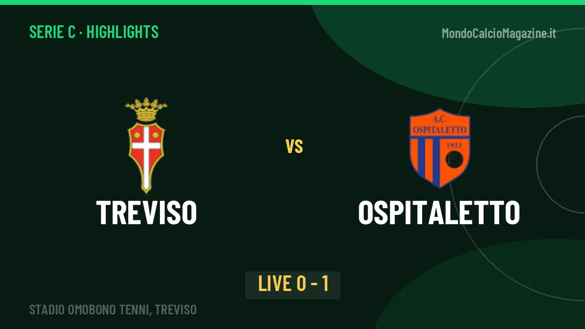 Treviso-Ospitaletto: video gol, azioni salienti e statistiche