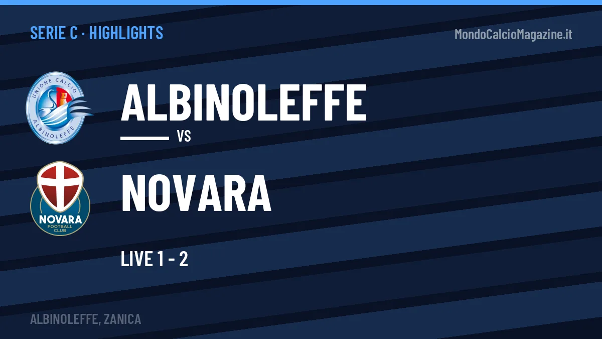 Rivedi Albinoleffe-Novara: highlights, gol e momenti chiave della partita