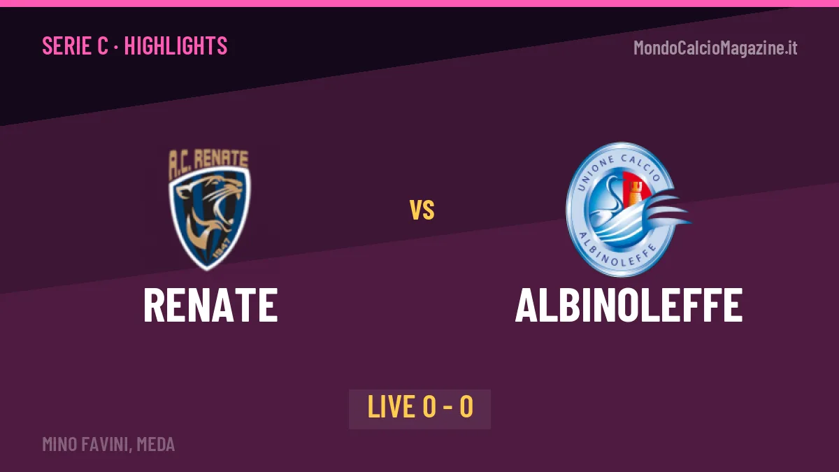 Renate-Albinoleffe, gli highlights: tutti i gol in video