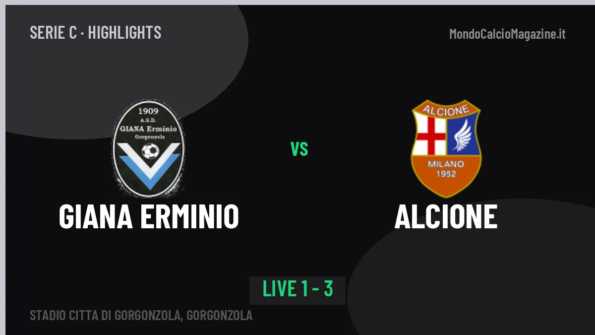 Giana Erminio-Alcione, sintesi e gol: gli highlights di Serie C
