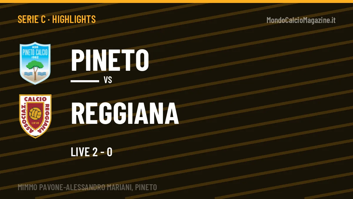 Highlights Serie C: Pineto-Reggiana in video