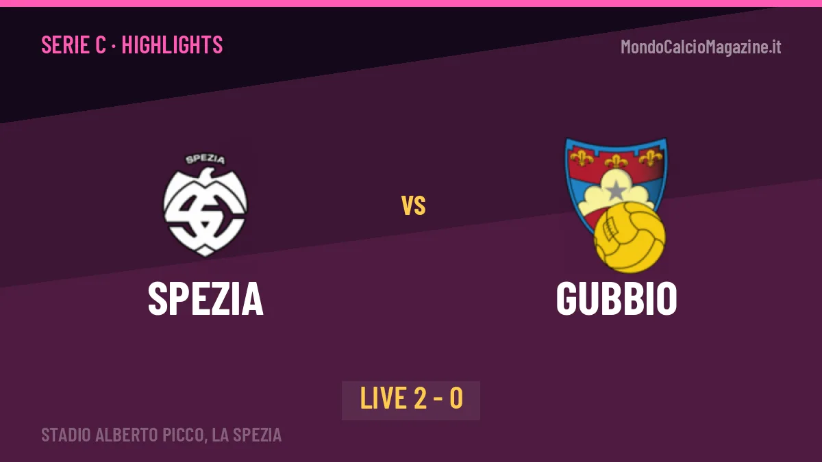 Spezia-Gubbio, gli highlights: tutti i gol in video