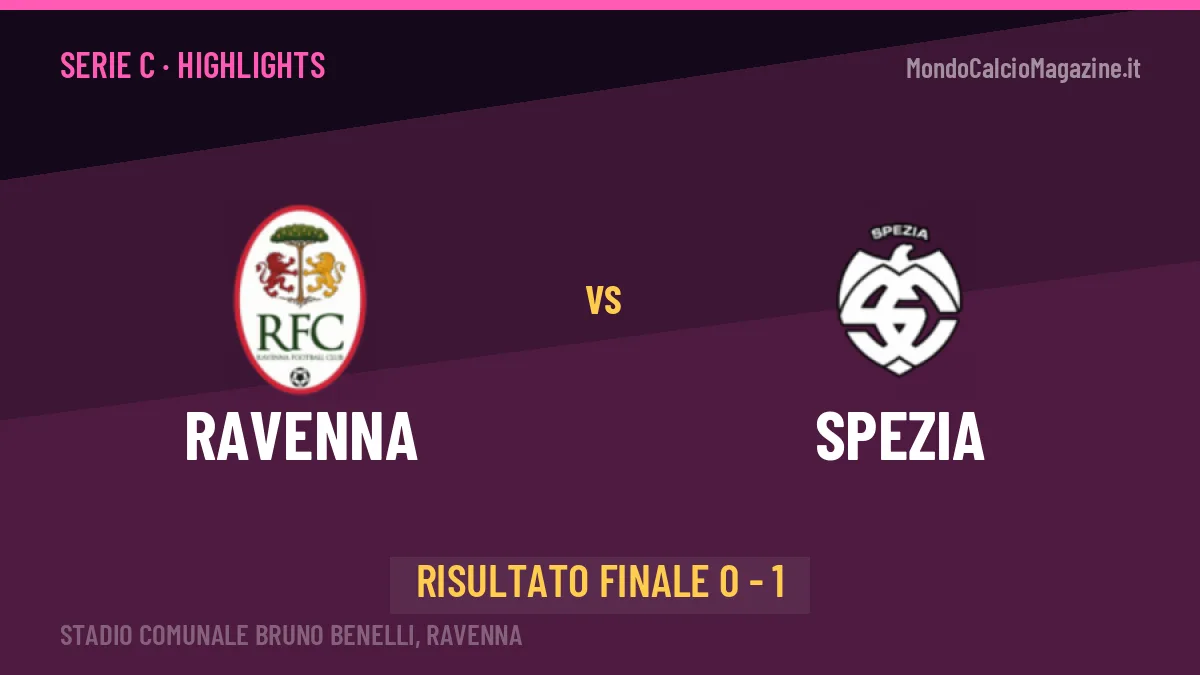 Ravenna-Spezia 0-1: highlights, video, azioni e gol del match