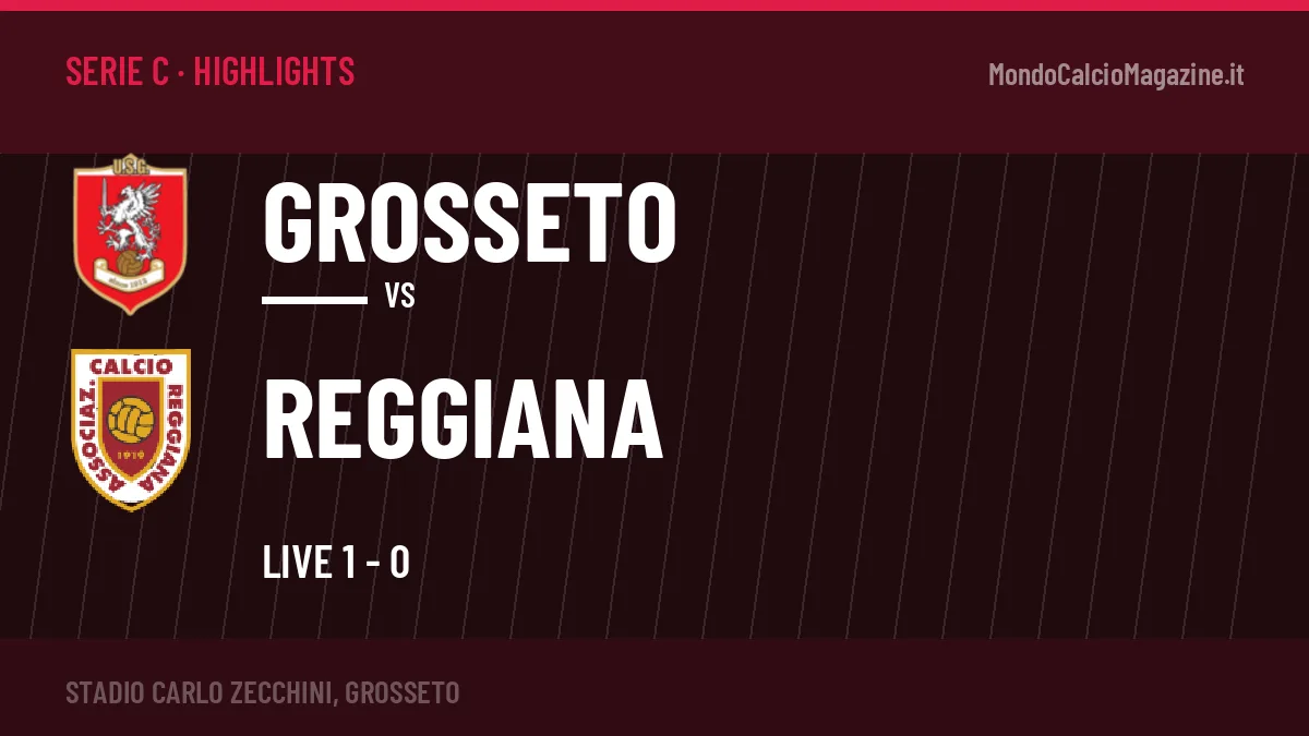 Gol e highlights di Grosseto-Reggiana: guarda la sintesi