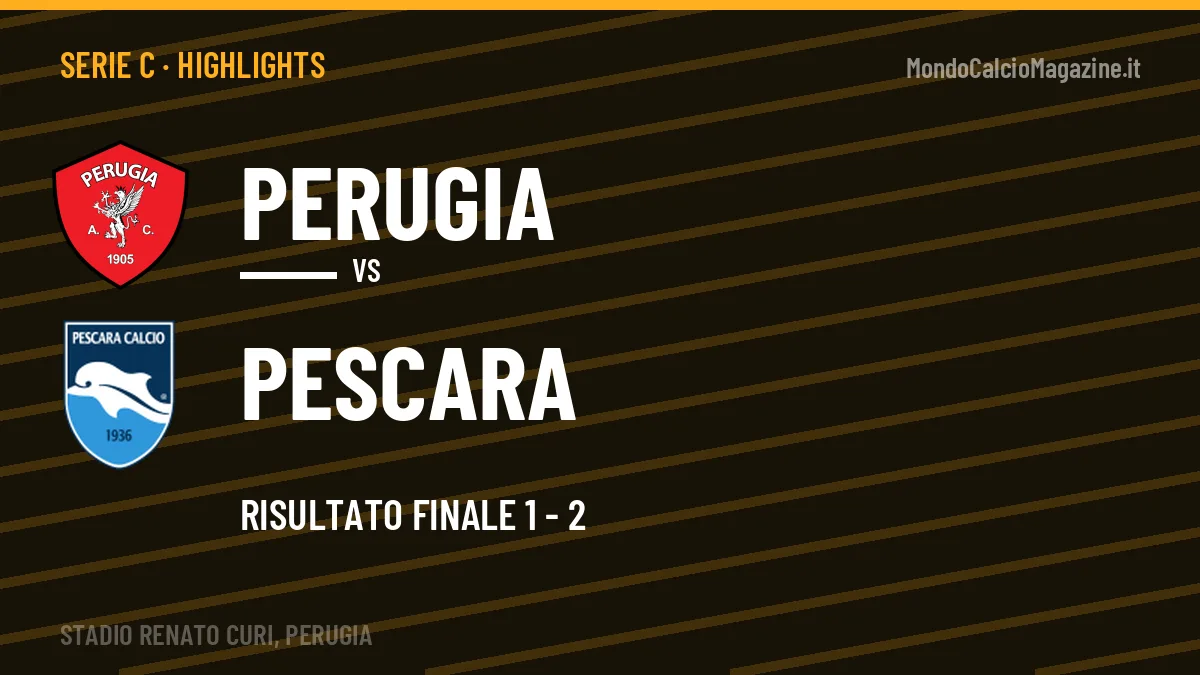 Highlights e gol Perugia-Pescara: la sintesi della 11ª giornata