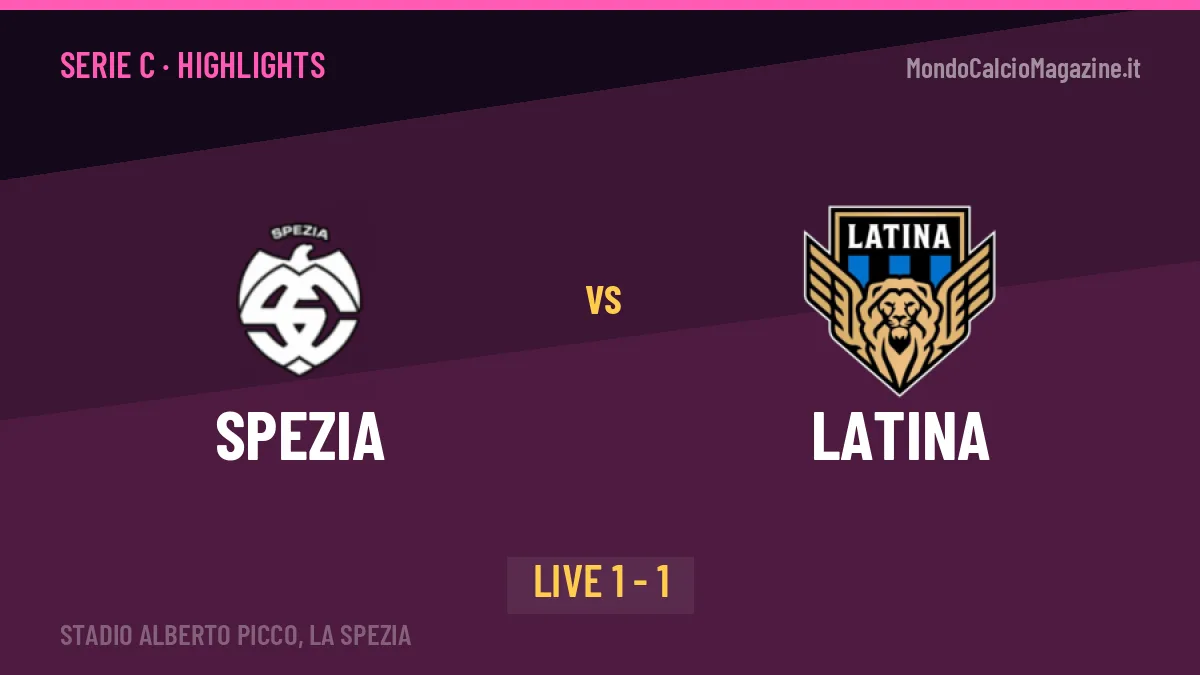 Spezia-Latina, sintesi e gol: gli highlights di Serie C