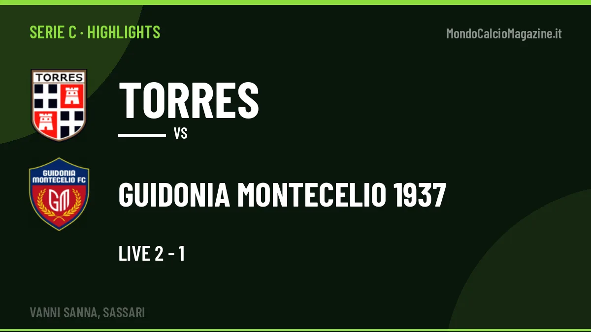 Highlights Serie C: Torres-Guidonia Montecelio 1937 in video