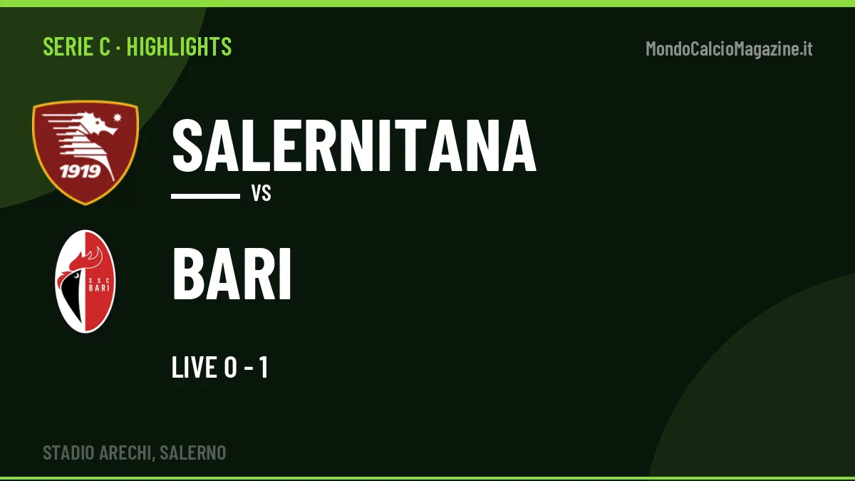 Highlights Salernitana-Bari: gol e sintesi della partita