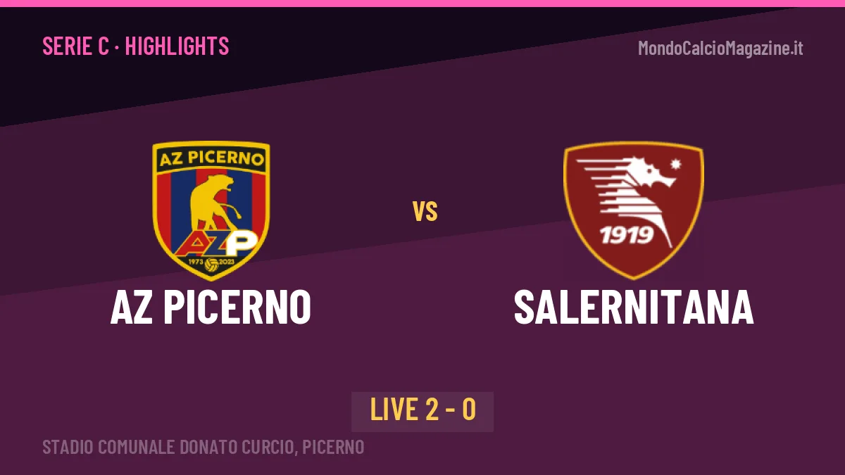 AZ Picerno-Salernitana highlights: video, marcatori e statistiche