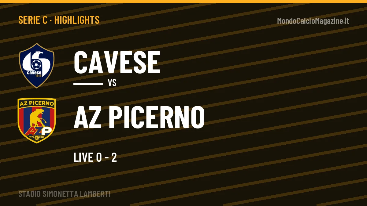 Highlights Cavese-AZ Picerno: gol e sintesi della partita