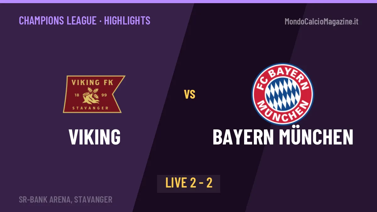 Viking-Bayern München, sintesi e gol: gli highlights di Champions League