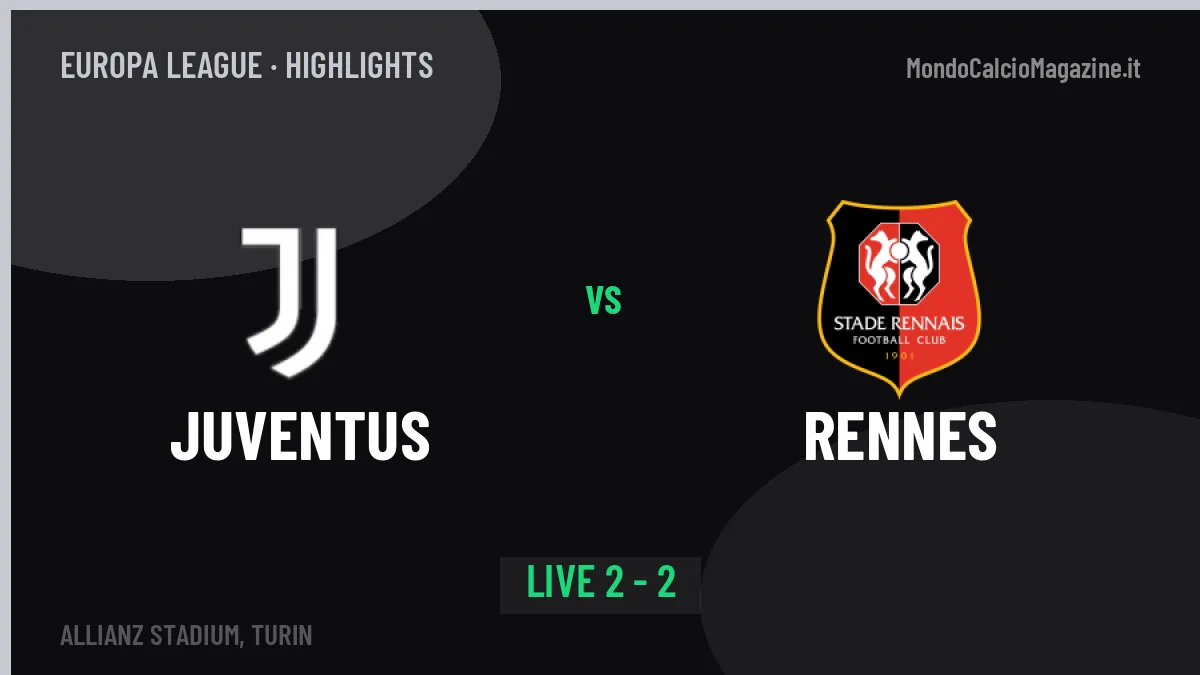 Juventus-Rennes: il video degli highlights e il tabellino
