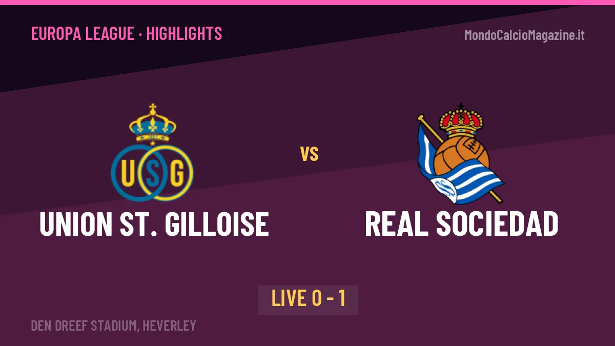 Union St. Gilloise-Real Sociedad: video gol, azioni salienti e statistiche