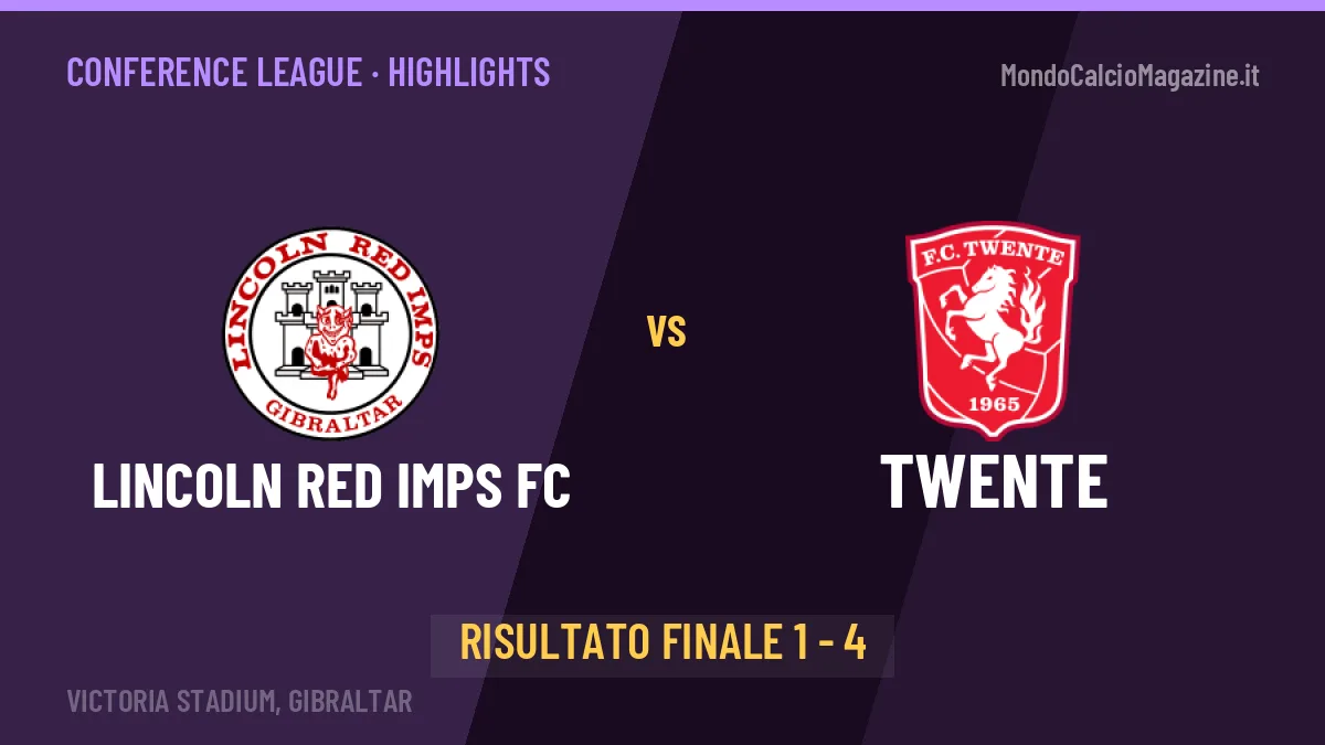 Lincoln Red Imps FC-Twente 1-4, gli highlights: tutti i gol in video