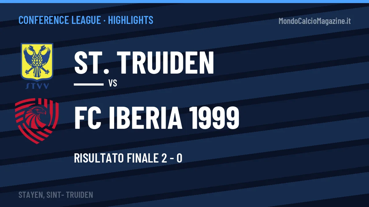 Highlights e gol St. Truiden-FC Iberia 1999: la sintesi della 1ª giornata