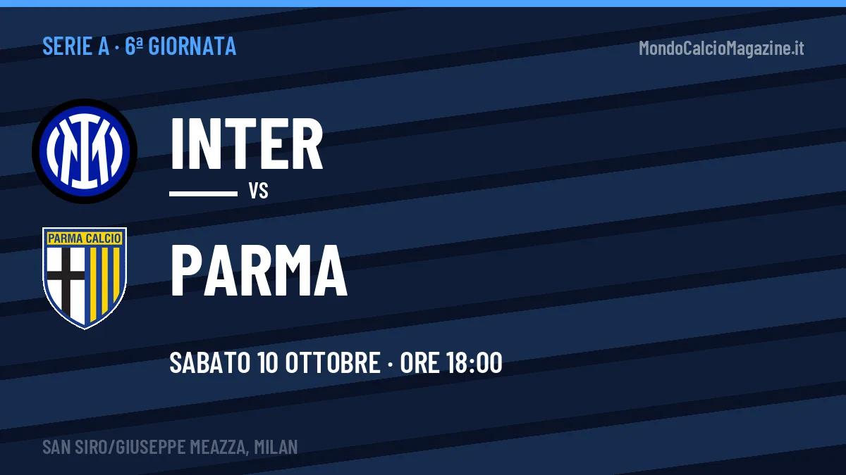 Inter-Parma, Serie A: probabili formazioni, quote e dove vedere la partita in TV e streaming