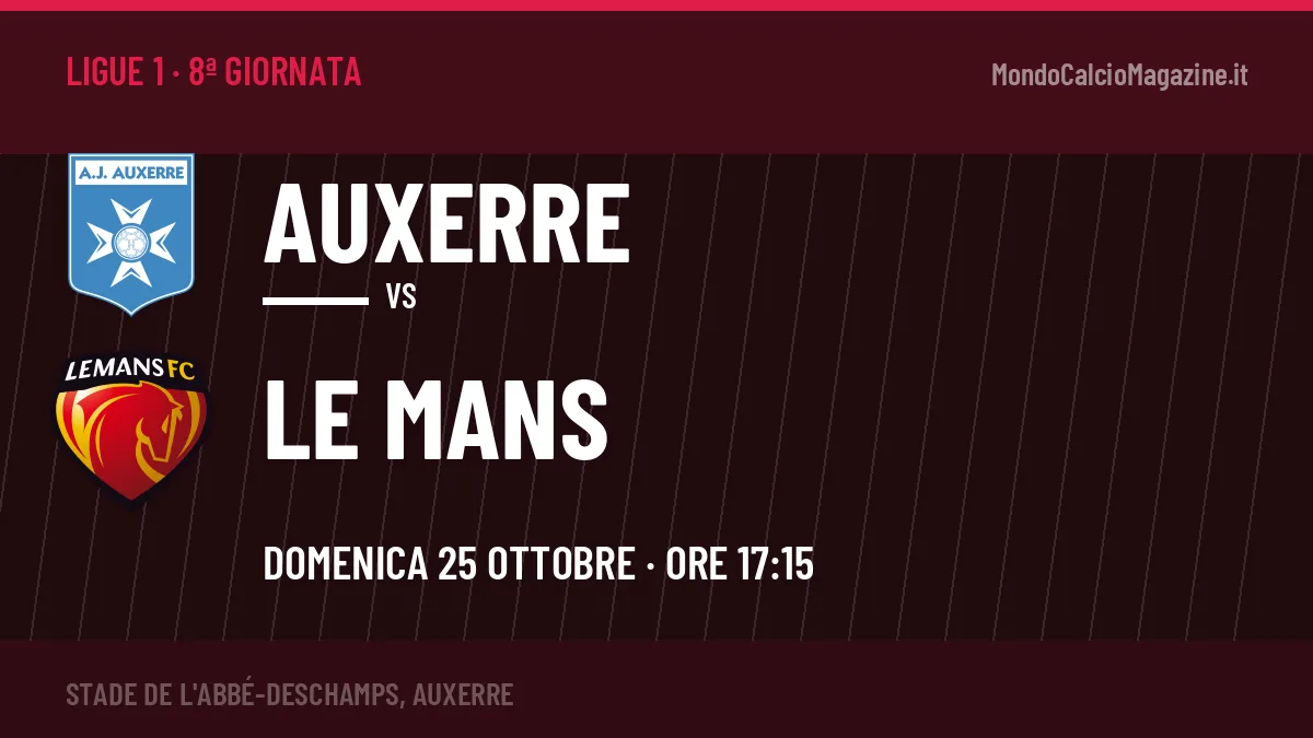 Quote Auxerre Le Mans e pronostico: cosa dicono i bookmaker e dove vederla