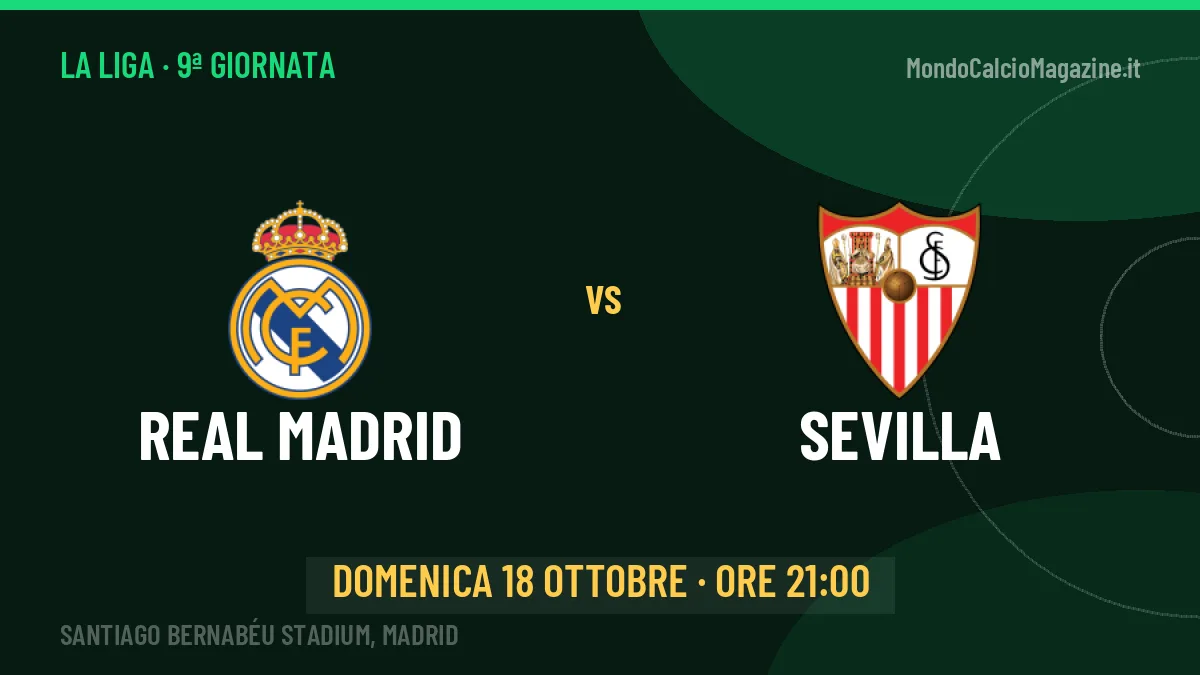 Quote Real Madrid Sevilla e pronostico: cosa dicono i bookmaker e dove vederla