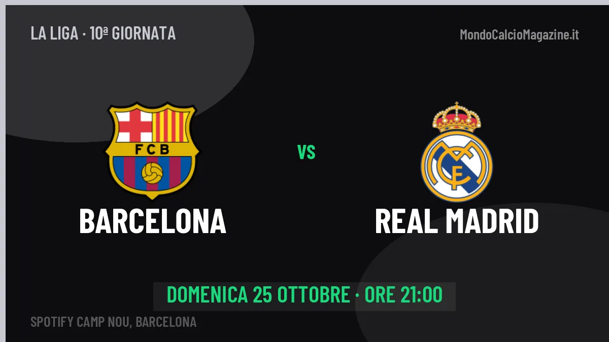 Quote Barcelona Real Madrid e pronostico: cosa dicono i bookmaker e dove vederla