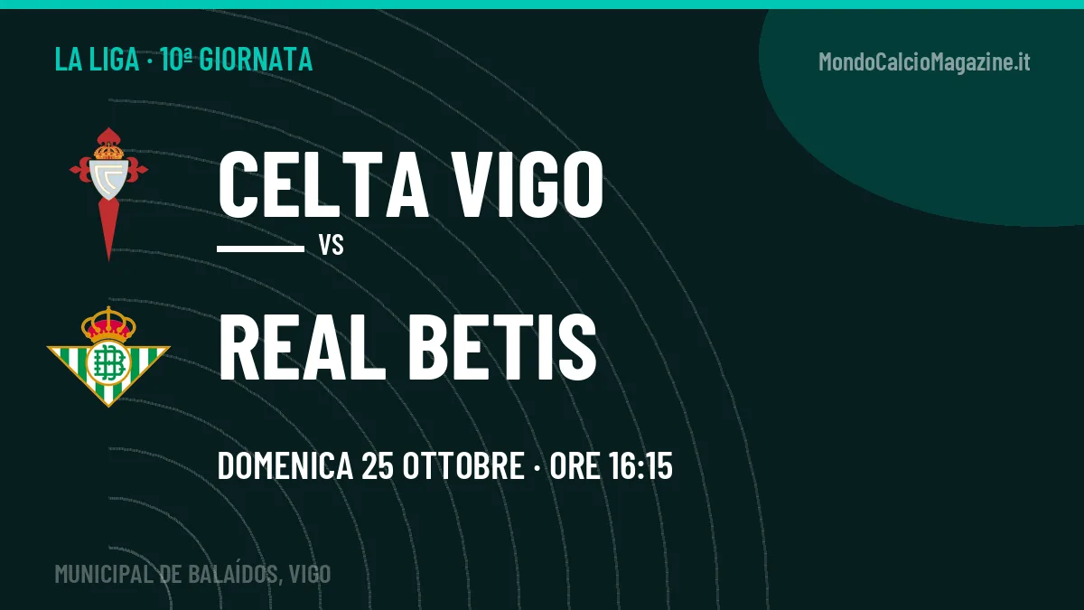 Pronostico Celta Vigo Real Betis: quote, precedenti e come arrivano le due squadre