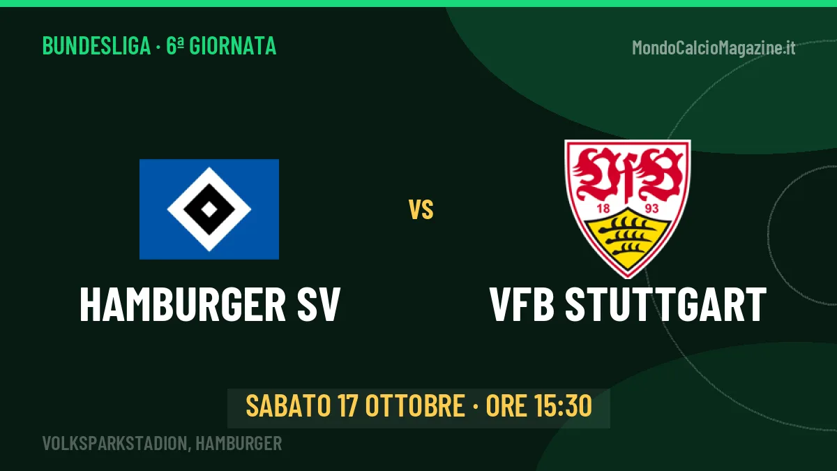 Quote Hamburger SV VfB Stuttgart e pronostico: cosa dicono i bookmaker e dove vederla