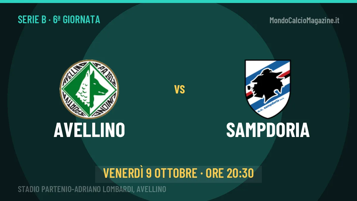 Pronostico Avellino Sampdoria: quote, precedenti e come arrivano le due squadre
