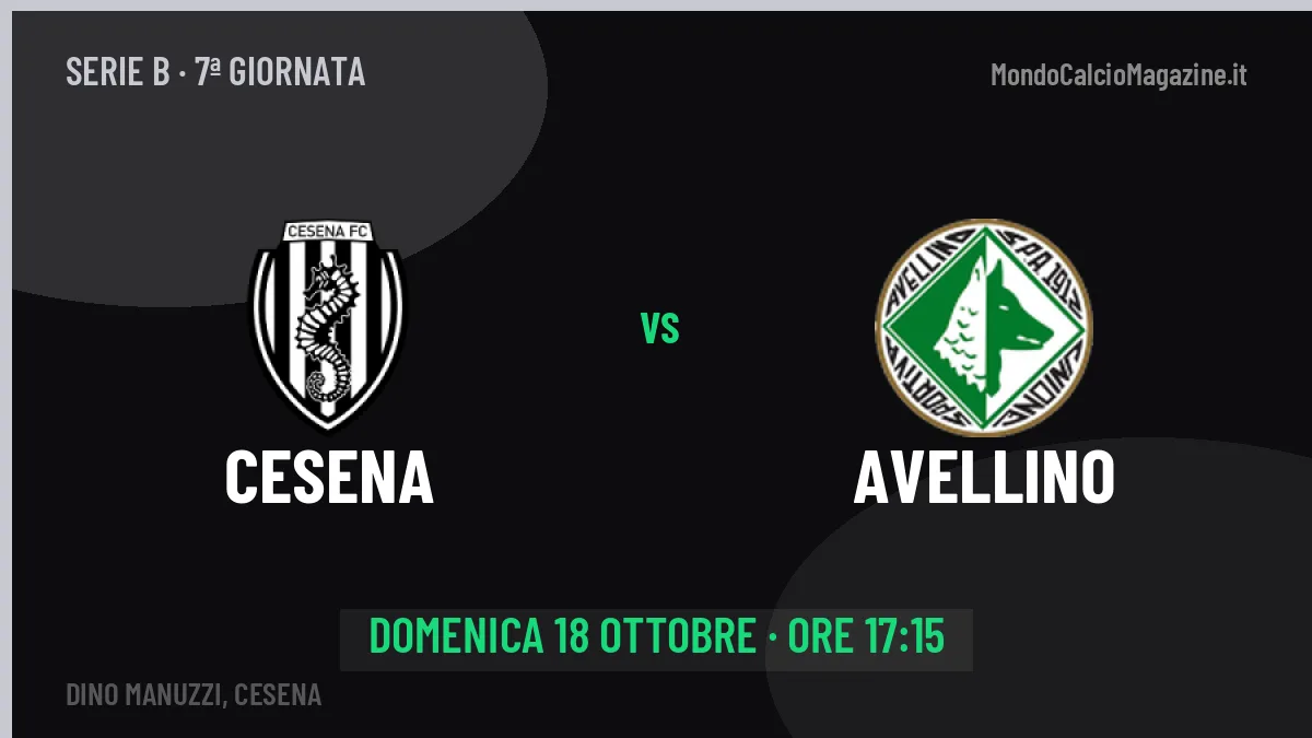Quote Cesena Avellino e pronostico: cosa dicono i bookmaker e dove vederla
