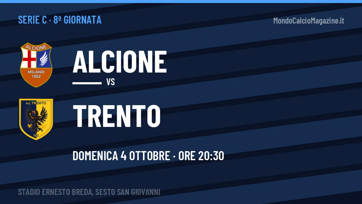 Alcione-Trento Serie C 8ª giornata: orario, TV, streaming e probabili formazioni