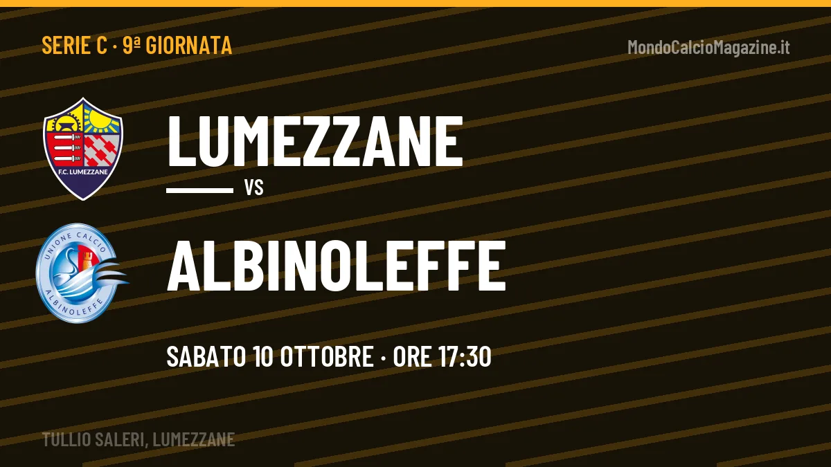 Lumezzane-Albinoleffe, Serie C: probabili formazioni, quote e dove vedere la partita in TV e streaming