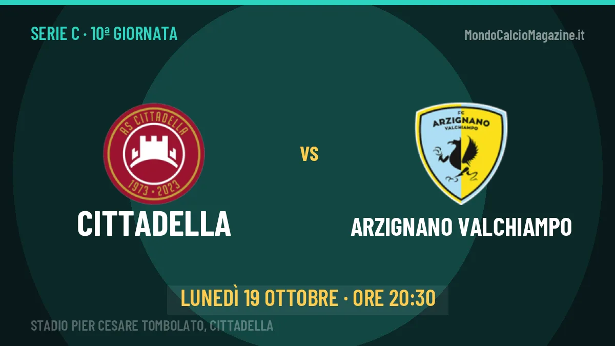 Quote Cittadella Arzignano Valchiampo e pronostico: cosa dicono i bookmaker e dove vederla