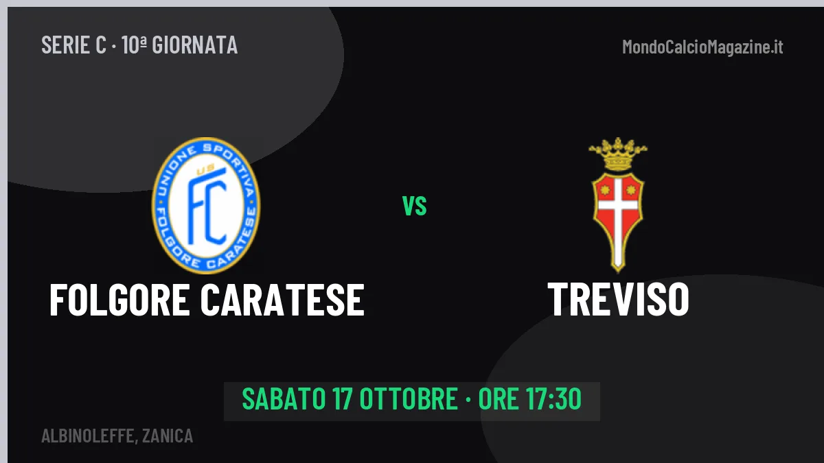 Folgore Caratese-Treviso in TV: a che ora si gioca, dove vederla e probabili formazioni