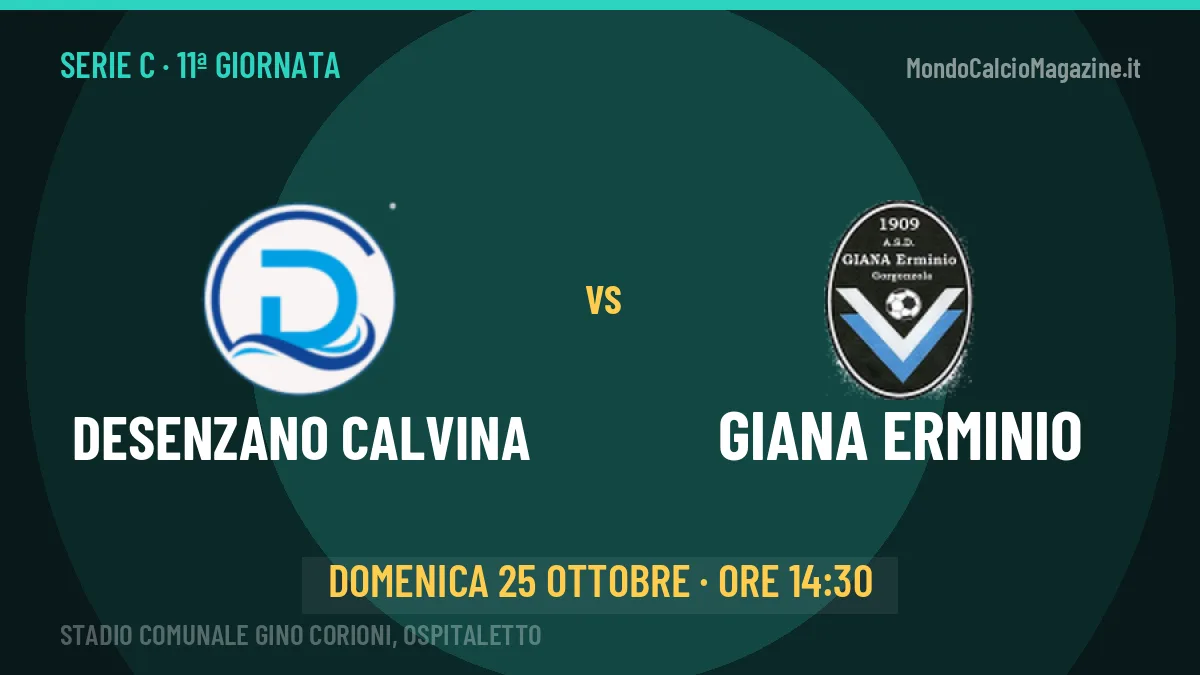 Pronostico Desenzano Calvina Giana Erminio: quote, precedenti e come arrivano le due squadre