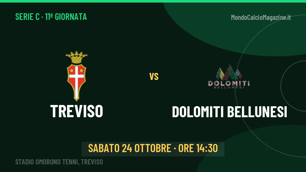 Treviso-Dolomiti Bellunesi: pronostico, quote e dove vedere il match in diretta